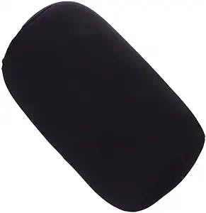Enajucy Microbead Roll Pillow, Comfort Squish Tube Bolster Cushion - , Head, Neck & Back Support Tube Roll Pillow (Black)