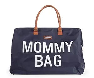 Childhome The Original Mommy Bag, Large Baby Diaper Bag, Mommy Hospital Bag, Large Tote Bag, Mommy Travel Bag, Baby Bag Tote, Pregnancy Must Haves, (Navy)