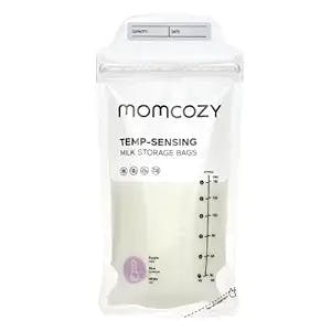Momcozy Breastmilk Storage Bags, 200PCS Value Pack, Temp-Sensing Discoloration Milk Storing Bags for Breastfeeding, Presterilized, Hygienically Doubled-Sealing, for Freezing, 6 Ounce