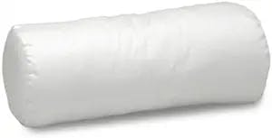 Deluxe Comfort DeluxeComfort My Beauty Cervical Roll, 13" x 7" x 7"-Orthopedic Grade Crushed Fiber Fill-Bed Pillow, White
