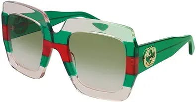 Slay in Style with Gucci GG 0178 S- 001 MULTICOLOR/GREEN Sunglasses