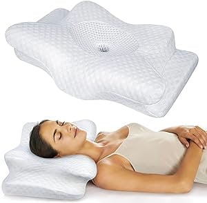 5X Pain Relief Cervical Pillow for Neck and Shoulder Support, Adjustable Memory Foam Pillows Sweet Sleeping, Odorless Ergonomic Contour Neck Pillow, Orthopedic Bed Pillow for Side Back Stomach Sleeper