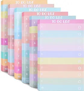 300 Sheets to Do List Notes Daily Checklist Notebook Undated Memo Pad Color Block to Do Note Pad Weekly Plan Notepad Agenda and Organizer Planners for College Office Supplies(Classic Style)