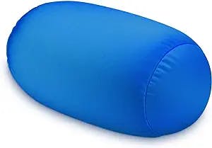 FABSKIY Squishy Neck Pillow, 7Inch x 12Inch Soft Travel Body Bed Pillow Bean Pillow for Kids Adult Chair Sleeping Car Seat, Fun Dormroom (Sky Blue)