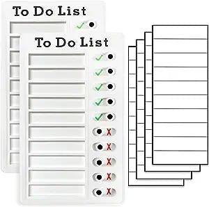 2 Pieces Chore Chart for Adults to do List My Chores Checklist Task Board Sliding Routine Chart for Kids Rv Reminder