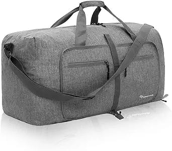 Travel Duffle Bag for Men - Foldable Duffel Bag with Shoes Compartment - Overnight Bags Waterproof & Tear Resistant