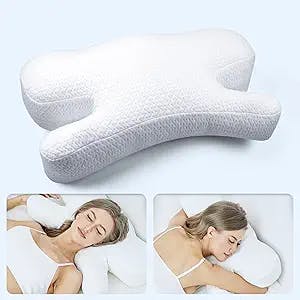 HooLaxify Anti Wrinkle Pillow, Beauty Pillow, Pillow for Stomach Sleeper, Anti Aging Pillow, Neck Pillows for Pain Relief Sleeping, Anti Wrinkle Pillows for Side Sleepers