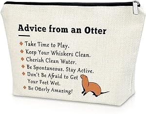 Otter Lover Gift: A Cute and Practical Makeup Bag to Keep You Organized on 