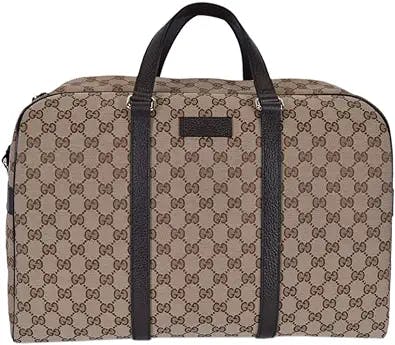 Gucci Duffle Travel Militare GG Beige Ebony Tmoro Bag Handbag Italy New: Th