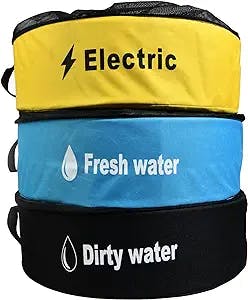 RV Hose Storage - Set of 3 Hose & Electrical Cable Bags - Must Haves For RV Storage And Organization, The Camper Accessories And RV Sewer Hose Storage Bags To Make RV Life Easier