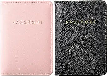 2 Pieces Bridal Passport Covers Holder Travel Wallet Passport Case