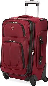 SwissGear Sion Softside Expandable Roller Luggage, Burgandy, Carry-On 21-Inch