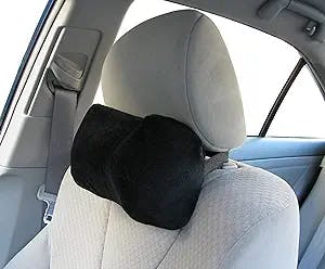 TravelMate Car Neck Pillow (Soft Version)- Neck Pillow; Car Pillow; Memory Foam Neck Pillow; Neck Rest Pillow; Car Neck Pillow (Color: Black)